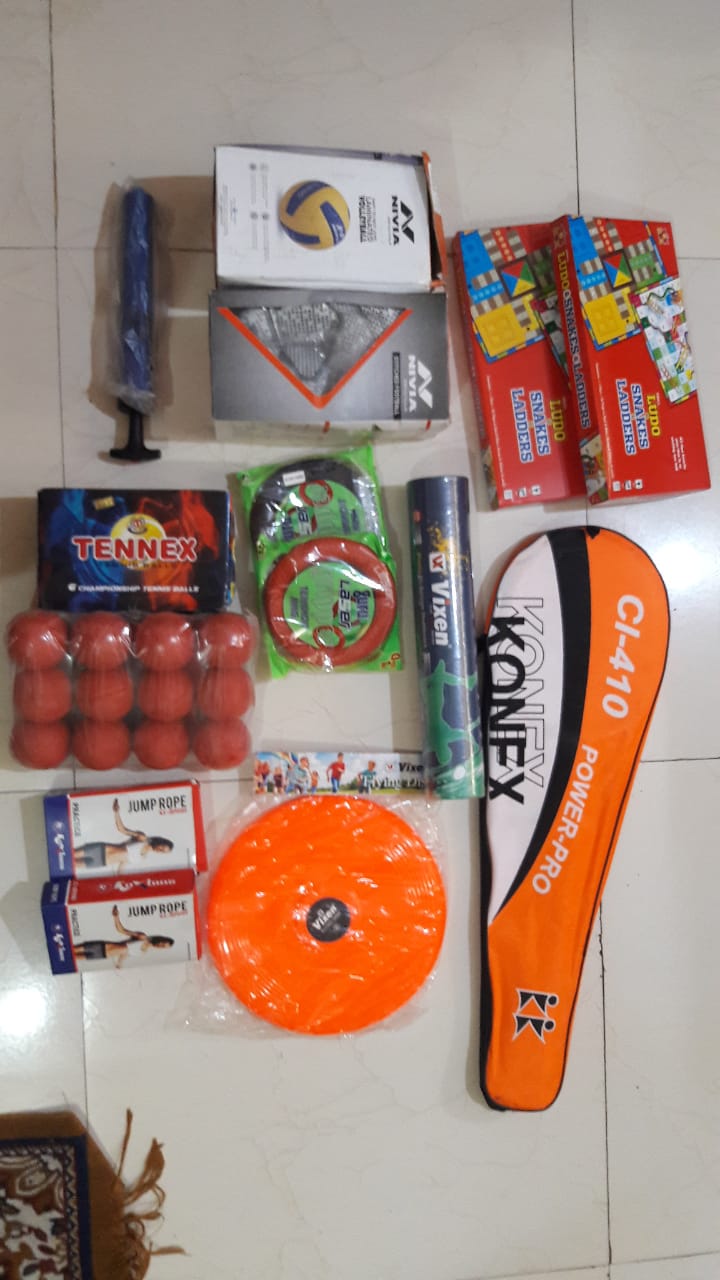 Distribution of MSAT kit, Sports kit, Printers, Books